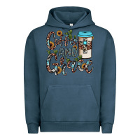 Pigment Midnight Navy coffee and grace Urban Hoodie - JahusDesignShop