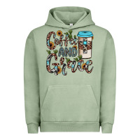 Pigment Oil Green coffee and grace Urban Hoodie - JahusDesignShop