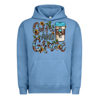 Pigment Pebble Blue coffee and grace Urban Hoodie - JahusDesignShop
