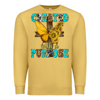Antique Gold created with a purpose Premium Sweatshirt - texasbilliewilder