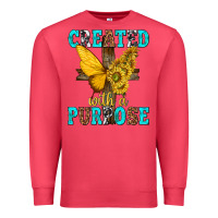 Cardinal created with a purpose Premium Sweatshirt - texasbilliewilder