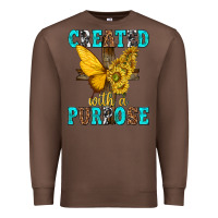 Chestnut created with a purpose Premium Sweatshirt - texasbilliewilder