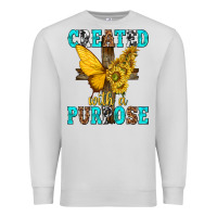 Dove Grey created with a purpose Premium Sweatshirt - texasbilliewilder