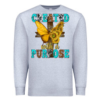 Heather Grey created with a purpose Premium Sweatshirt - texasbilliewilder
