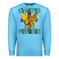 Ocean Blue created with a purpose Premium Sweatshirt - texasbilliewilder