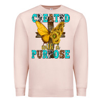Pale Pink created with a purpose Premium Sweatshirt - texasbilliewilder