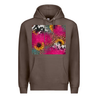 Coffee pink glitter leopard cowhide Premium Hoodie - JahusDesignShop