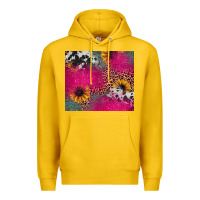Lemon pink glitter leopard cowhide Premium Hoodie - JahusDesignShop