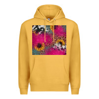 Mustard pink glitter leopard cowhide Premium Hoodie - JahusDesignShop