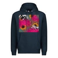 Navy pink glitter leopard cowhide Premium Hoodie - JahusDesignShop