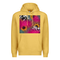 Antique Gold pink glitter leopard cowhide Premium Hoodie - JahusDesignShop
