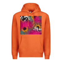 Carrot pink glitter leopard cowhide Premium Hoodie - JahusDesignShop