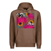 Chestnut pink glitter leopard cowhide Premium Hoodie - JahusDesignShop