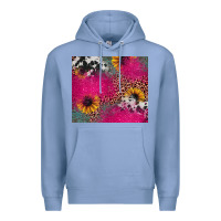 Colony Blue pink glitter leopard cowhide Premium Hoodie - JahusDesignShop