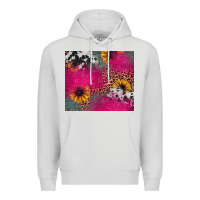 Dove Grey pink glitter leopard cowhide Premium Hoodie - JahusDesignShop