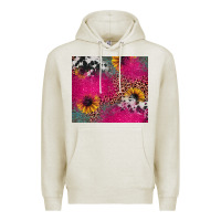 Oatmeal Heather pink glitter leopard cowhide Premium Hoodie - JahusDesignShop