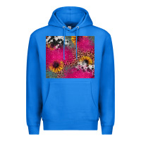 True Royal pink glitter leopard cowhide Premium Hoodie - JahusDesignShop