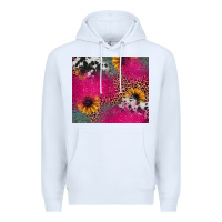 White pink glitter leopard cowhide Premium Hoodie - JahusDesignShop