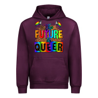 Mauve Wine the fuuture is queer Urban Hoodie - AdoDesignShop