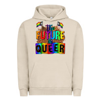 Pigment French Oak the fuuture is queer Urban Hoodie - AdoDesignShop