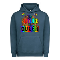 Pigment Midnight Navy the fuuture is queer Urban Hoodie - AdoDesignShop