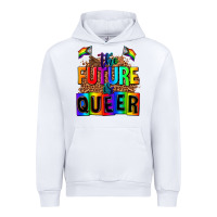 White the fuuture is queer Urban Hoodie - AdoDesignShop
