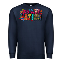 Navy proud latina Premium Sweatshirt - Zillion Design Studio