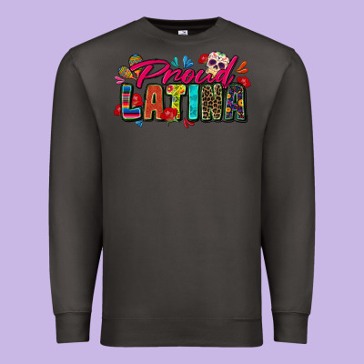 Proud Latina Premium Sweatshirt Designed By Zillion Design Studio