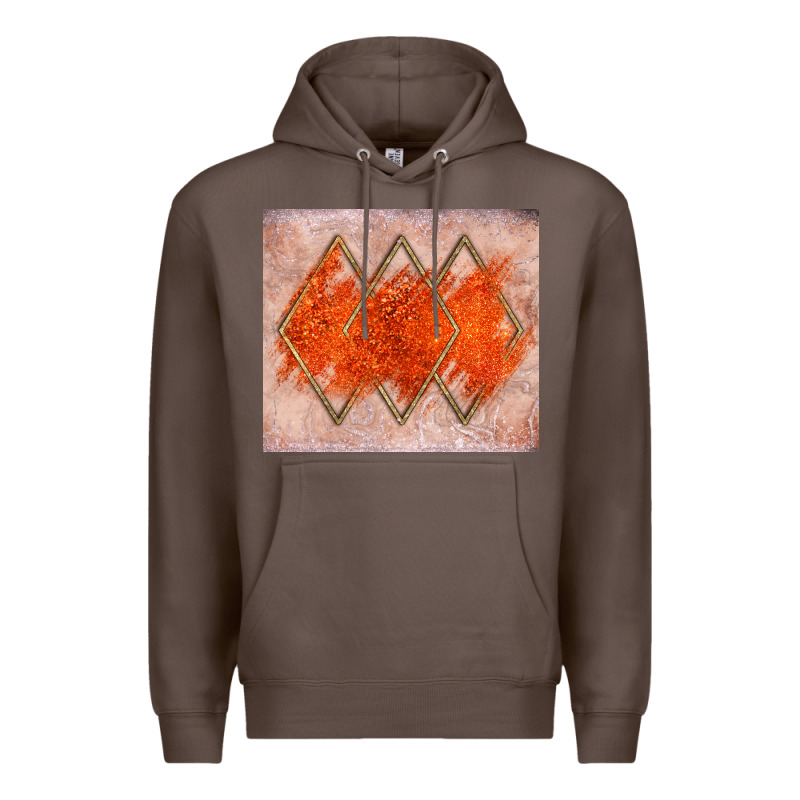 Orange Glitter Premium Hoodie by JahusDesignShop | Teevron