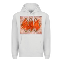 Dove Grey orange glitter Premium Hoodie - JahusDesignShop