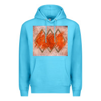 Ocean Blue orange glitter Premium Hoodie - JahusDesignShop