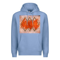 Colony Blue orange glitter Premium Hoodie - JahusDesignShop