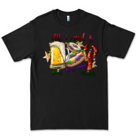 Black all i need is beer king cake crawfish Premium Tee - SublimationCraftShop