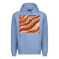 Colony Blue orange glitter Premium Hoodie - JahusDesignShop