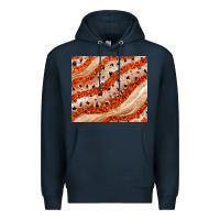 Navy orange glitter Premium Hoodie - JahusDesignShop