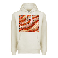 Oatmeal Heather orange glitter Premium Hoodie - JahusDesignShop