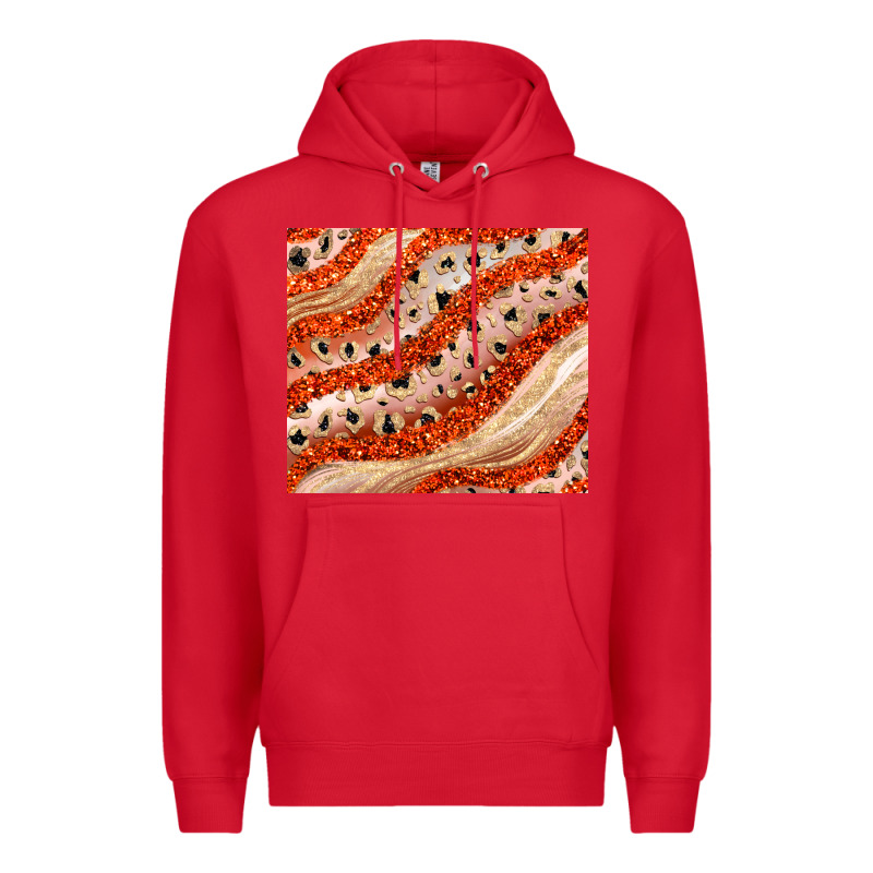 Orange Glitter Premium Hoodie by JahusDesignShop | Teevron