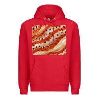 Red orange glitter Premium Hoodie - JahusDesignShop
