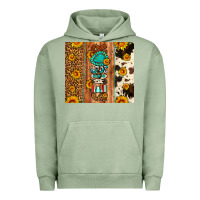 Pigment Oil Green senior 2024 Urban Hoodie - Artiststas