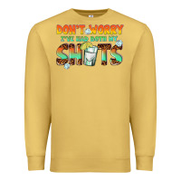 Antique Gold dont worry ive had both my shots Premium Sweatshirt - texasbilliewilder