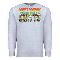 Heather Grey dont worry ive had both my shots Premium Sweatshirt - texasbilliewilder