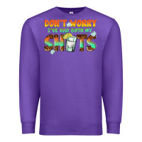 Purple dont worry ive had both my shots Premium Sweatshirt - texasbilliewilder