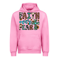 Fuchsia Pink faith over fear Urban Hoodie - JahusDesignShop