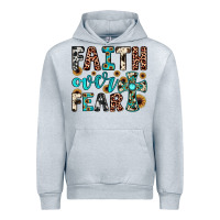 Heather Grey faith over fear Urban Hoodie - JahusDesignShop
