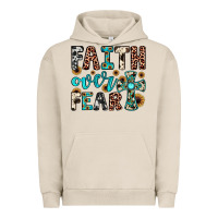 Pigment French Oak faith over fear Urban Hoodie - JahusDesignShop