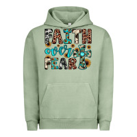 Pigment Oil Green faith over fear Urban Hoodie - JahusDesignShop