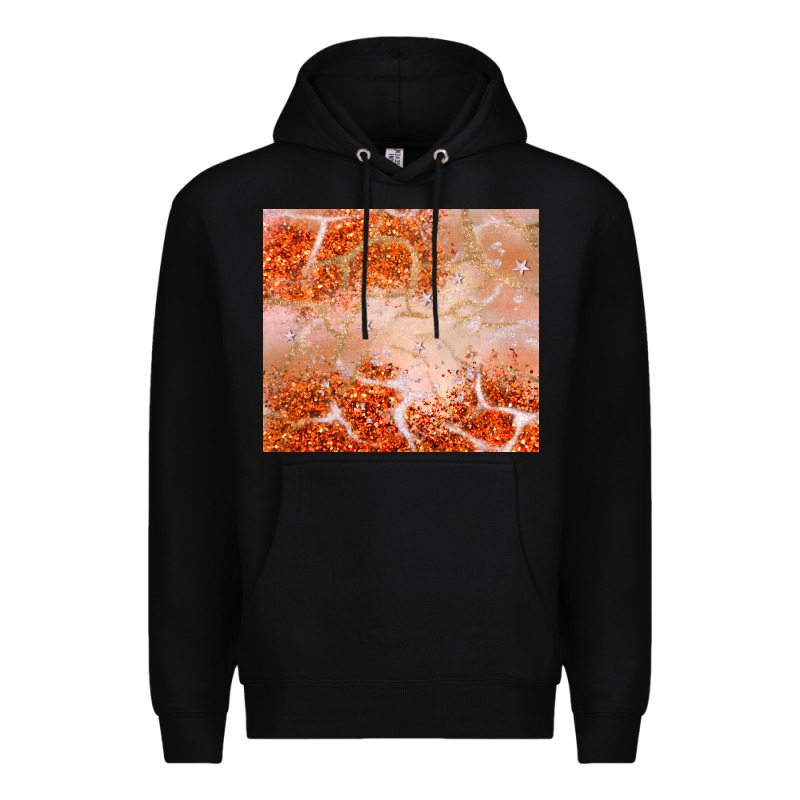 Orange Glitter Premium Hoodie by JahusDesignShop | Teevron