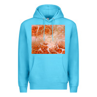 Ocean Blue orange glitter Premium Hoodie - JahusDesignShop