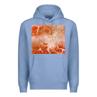 Colony Blue orange glitter Premium Hoodie - JahusDesignShop