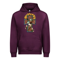 Mauve Wine leopard cross  sunflower Urban Hoodie - JahusDesignShop
